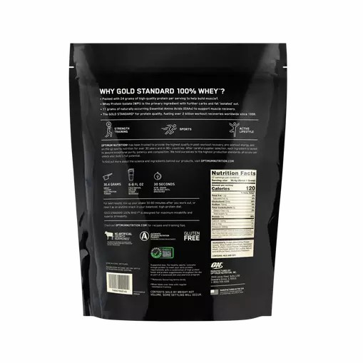 Optimum Nutrition GOLD STANDARD 100% WHEY™ Double Rich Chocolate 1.5 lb (22 Servings) | 8207OZFBU