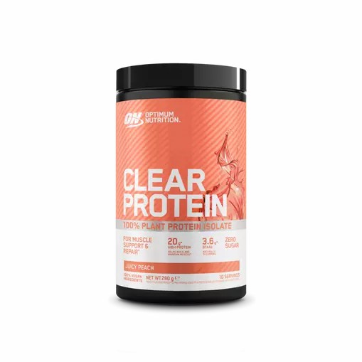 Optimum Nutrition ON Clear Protein 100% Plant Protein Isolate Juicy Peach 280 grams (10 Servings) | 1689KHUFE